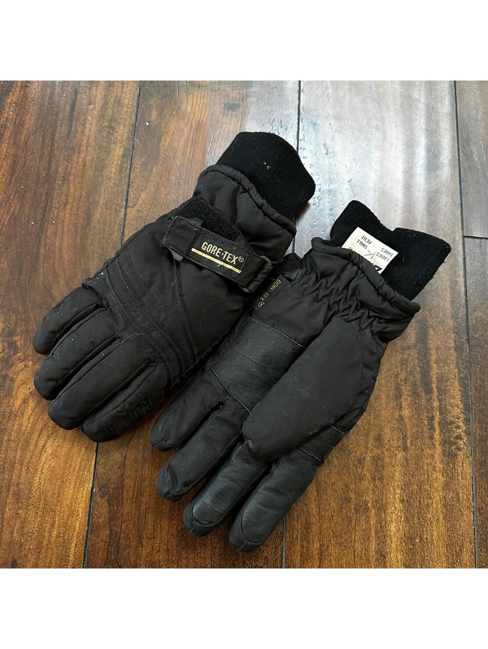 Gordini Winter Gloves Women Size Small Leather Palm Gore-Tex VTG 90s